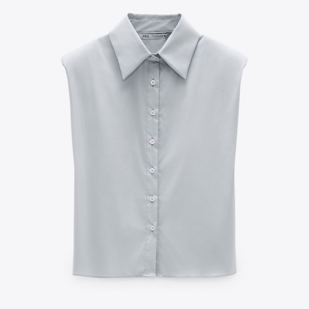 ⭐️ NWT ZARA Limited Edition Shoulder Pad Shirt ⭐️
